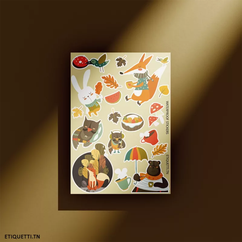 Automn Stickers Sheet