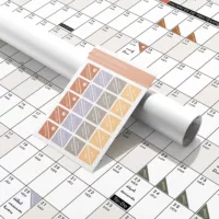Calendrier annuel mural avec Des autocollants