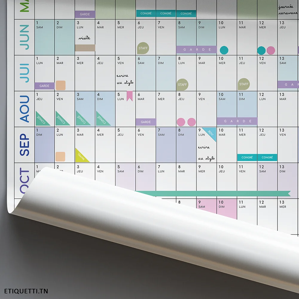 Calendrier Annuel Géant