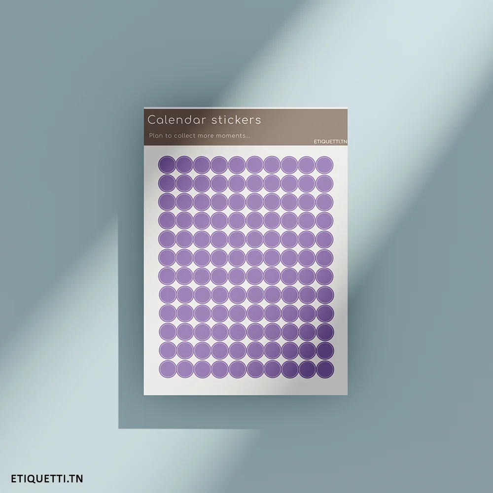 Autocollant « Purple Dots »