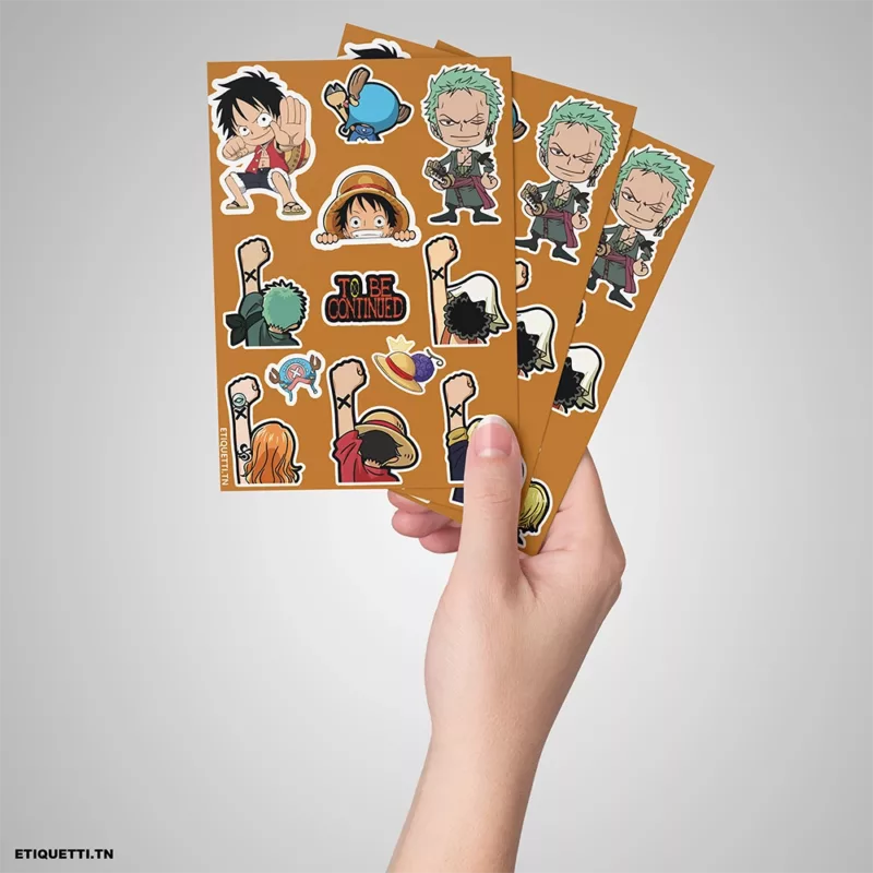 Découvrez nos stickers waterproof One Piece pour donner du style à vos objets & accessoires.