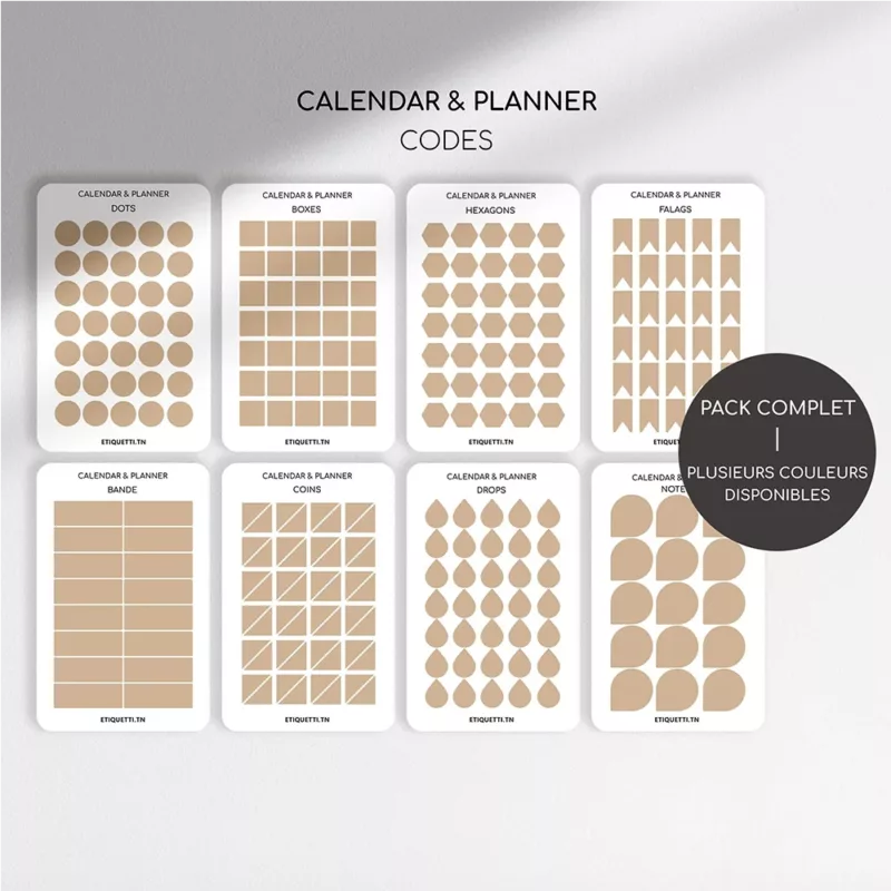 autocollant pour planner calendar et agenda