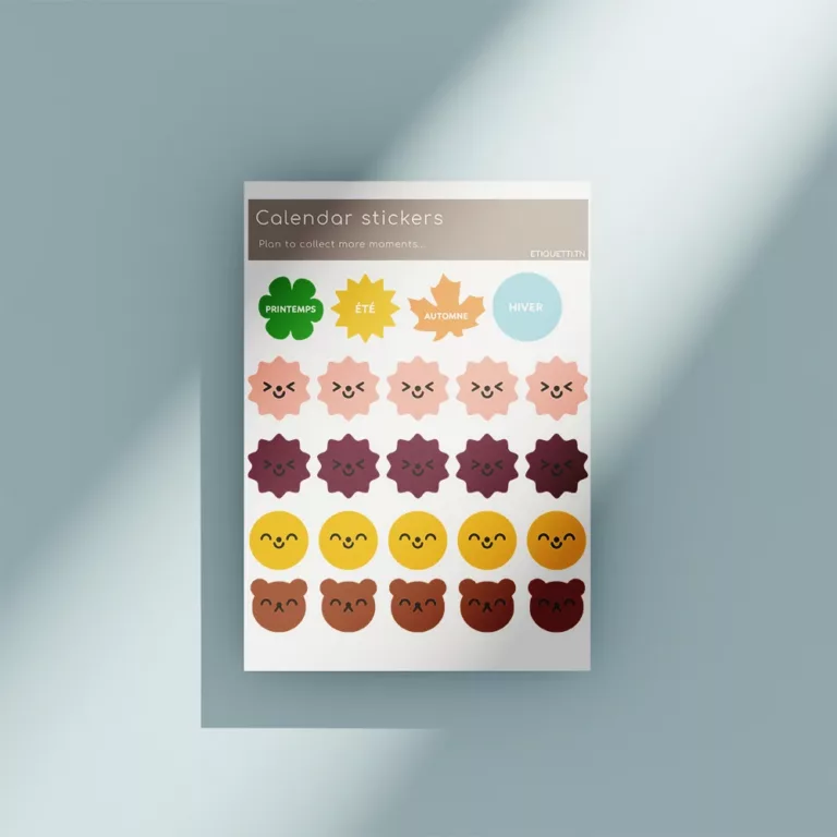 Sazon Stickers Calendar Stickers « Seasons» - Etiquetti
