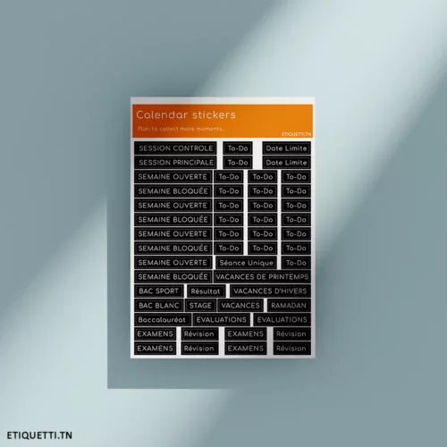 Autocollants pratiques. Parfaits pour marquer vos to-do, examens, semaines ouvertes ou bloquées, et autres événements essentiels dans votre agenda et calendrier