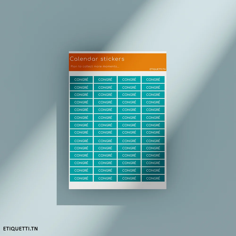Autocollant : Congrès