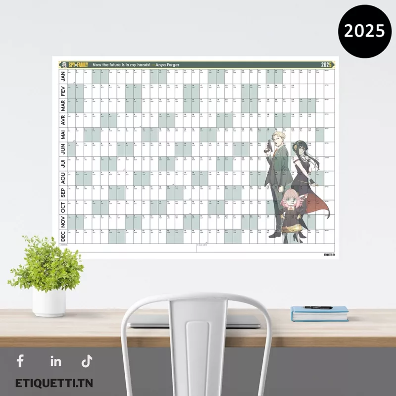 Calendrier 2025 Géant «SpyxFamily»