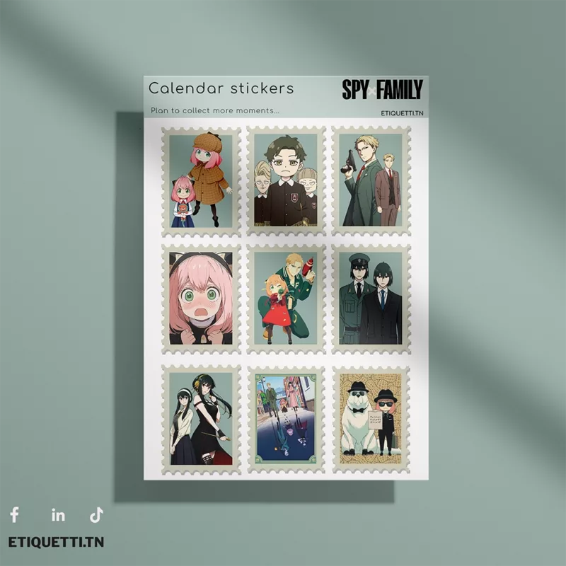 Stickers Sheet SpyxFamily - Modèle6