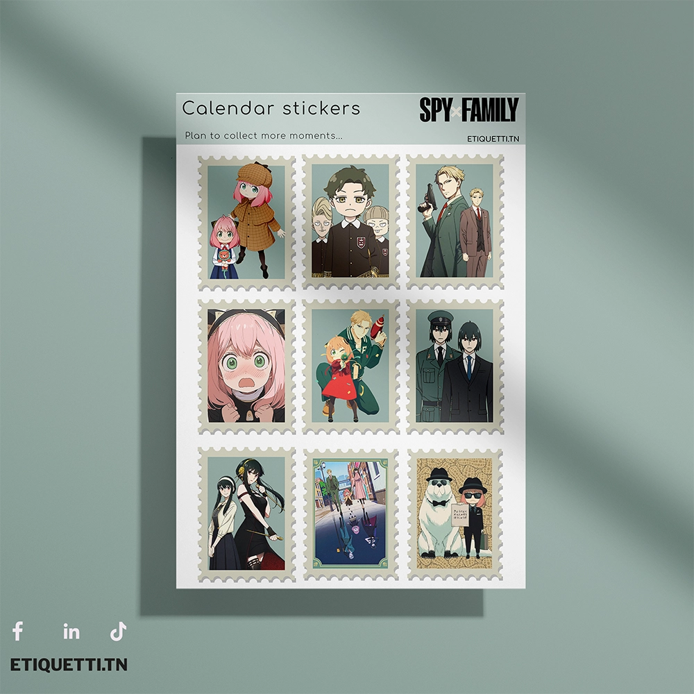 Stickers Sheet SpyxFamily – Modèle6