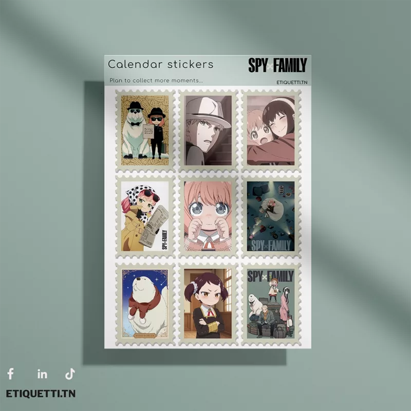 Stickers Sheet SpyxFamily - Modèle5