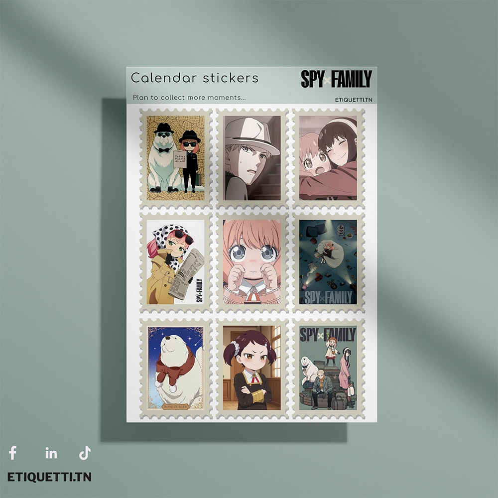 Stickers Sheet SpyxFamily – Modèle5
