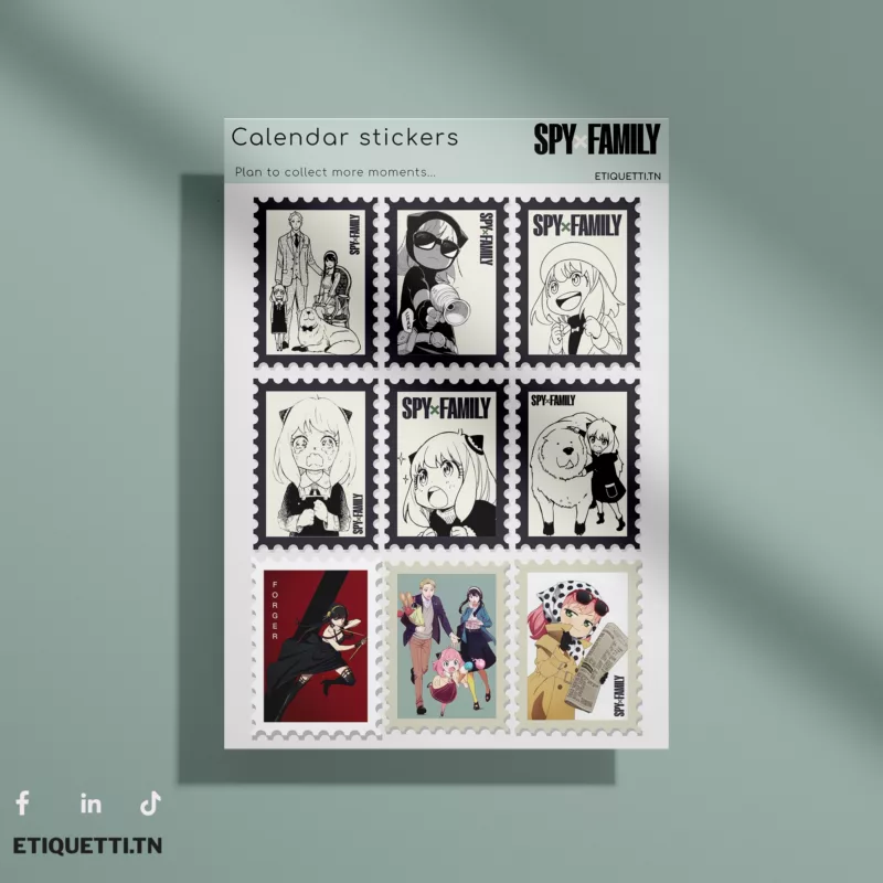 Stickers Sheet SpyxFamily - Modèle4