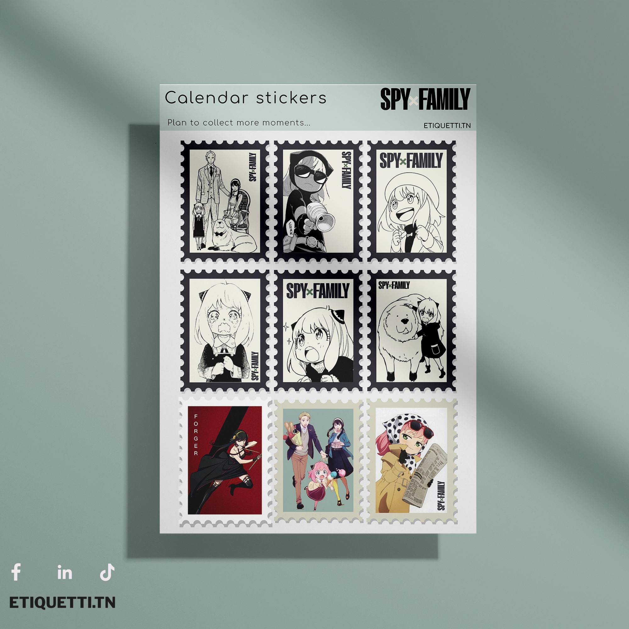 Stickers Sheet SpyxFamily – Modèle4