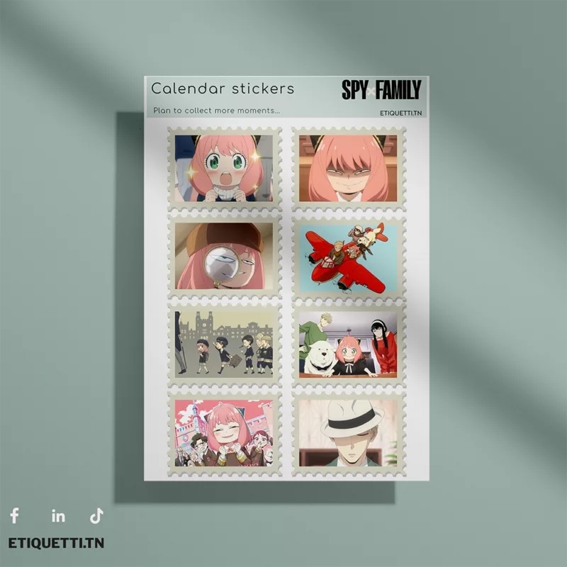 Stickers Sheet SpyxFamily - Modèle2