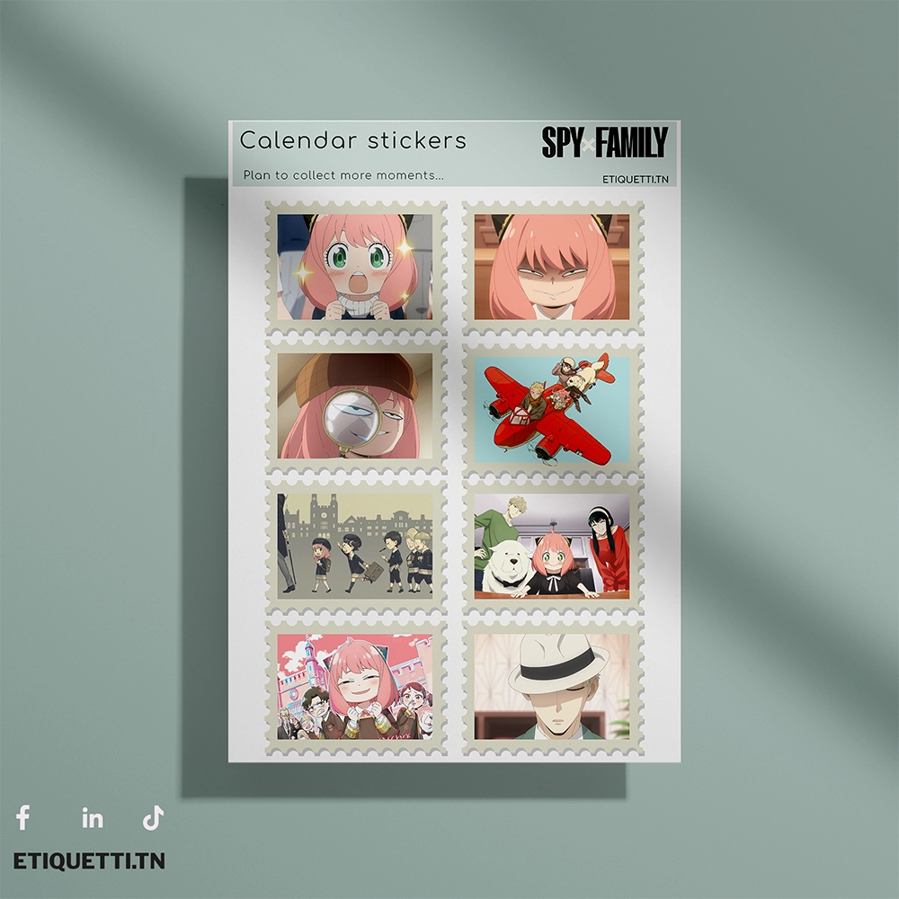 Stickers Sheet SpyxFamily – Modèle2