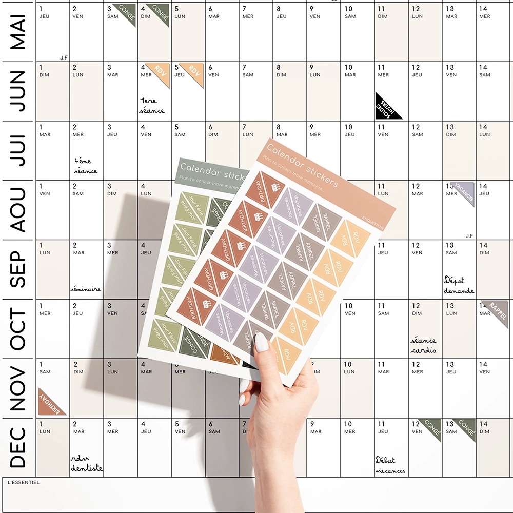 Calendar Stickers – Moments Clés | Nude