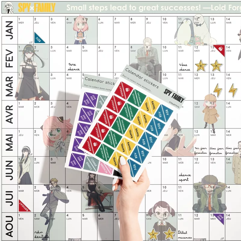 Calendrier 2025 Géant «SpyxFamily -All Characters» – Image 2