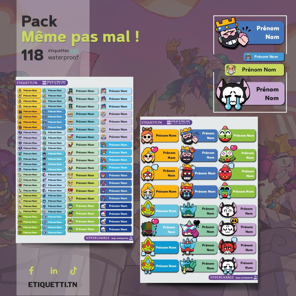 Étiquettes Scolaires Brawl Stars | MÊME PAS MAL !