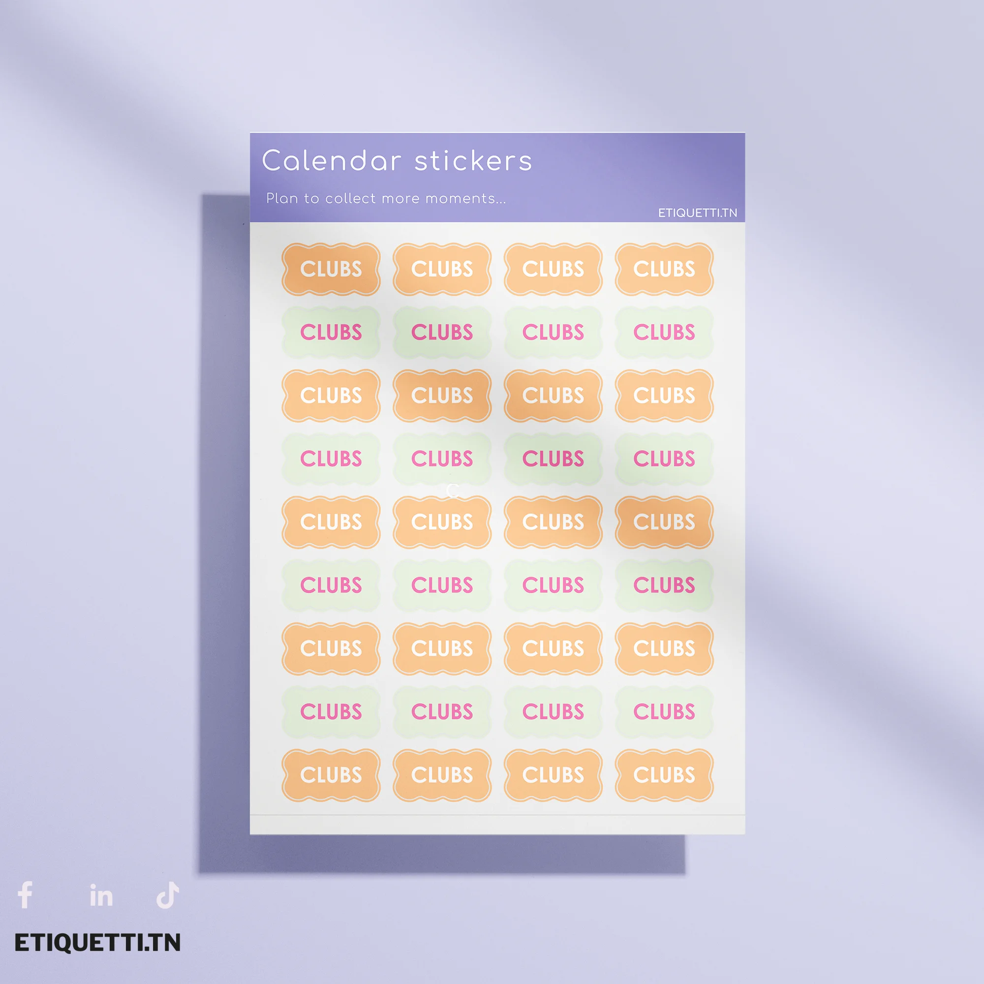 Étiquettes de Planification : Activités & Clubs