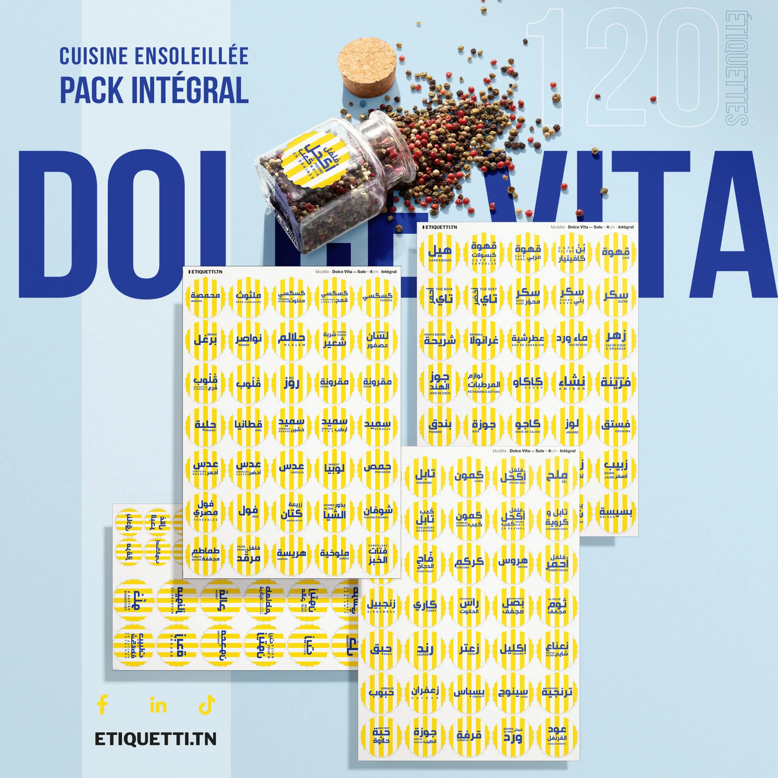 Étiquettes Épices — Dolce Vita