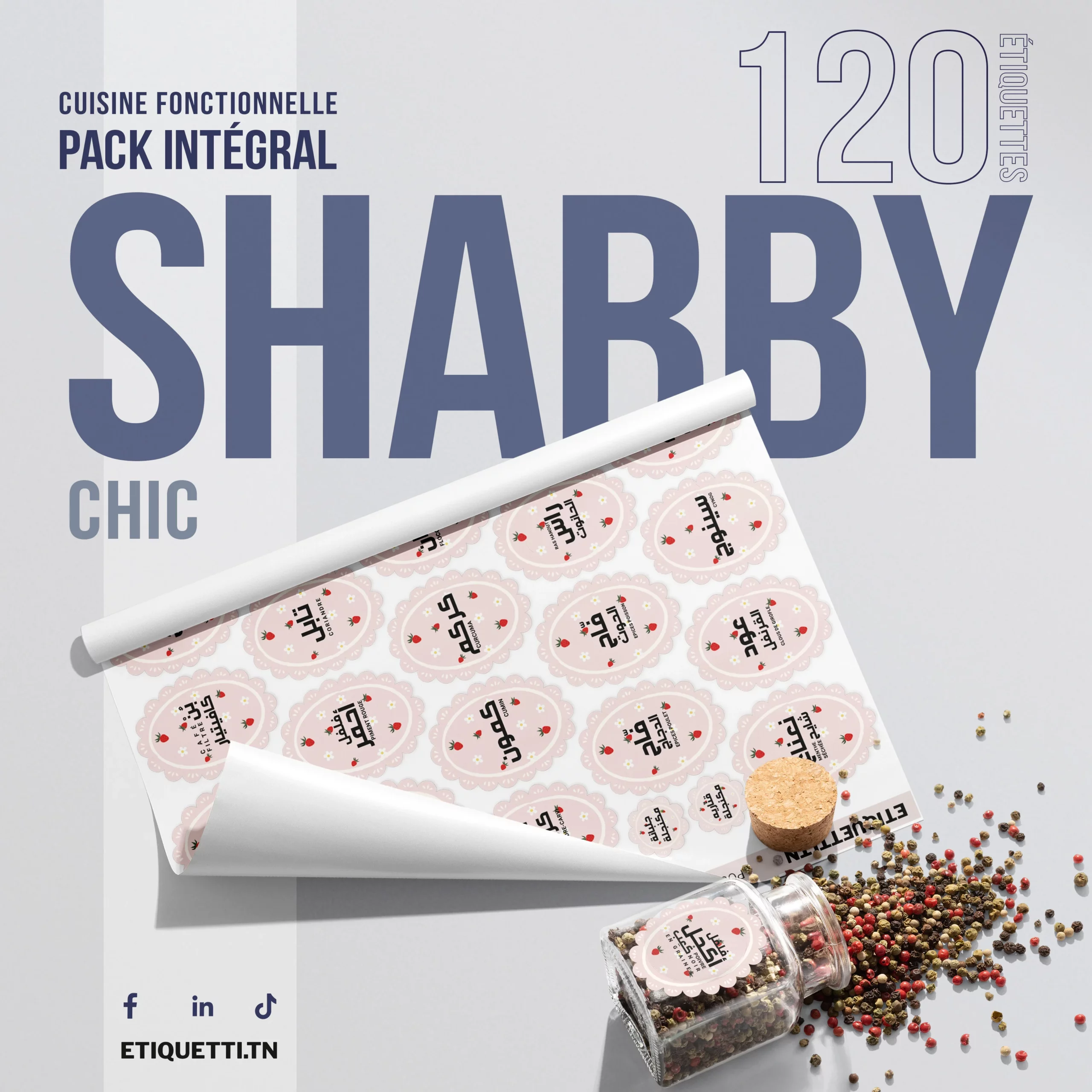 Étiquettes cuisine — Shabby Chic