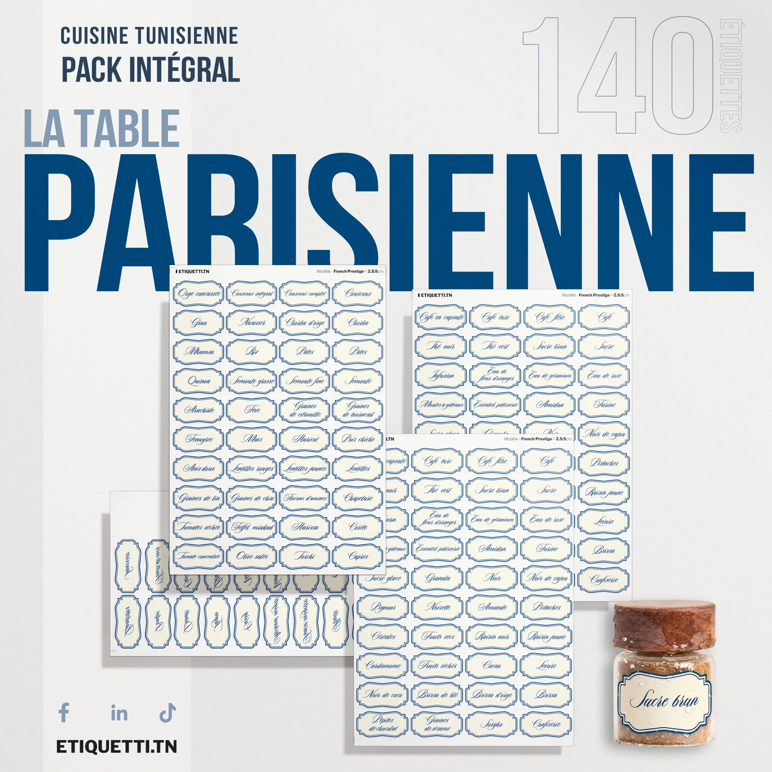Étiquettes Cuisine — La Table Parisienne