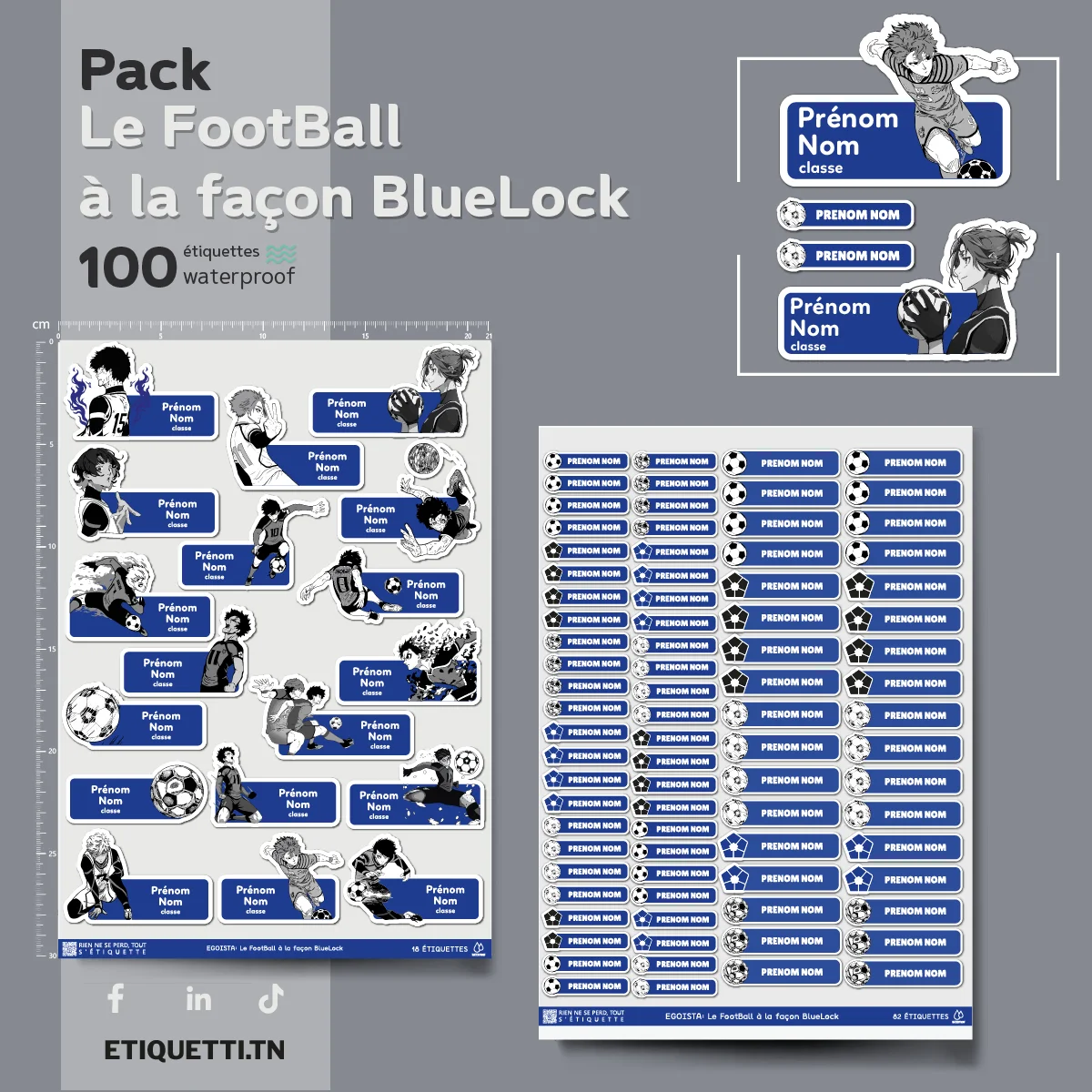 Étiquettes Scolaires — Le Foot à la façon BlueLock